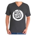 thumbnail image 1 of Awkward Styles Men's Tennis Dad Graphic V-neck T-shirt Tops Vintage Tennis Player Sport Dad Father`s Day Gift, 1 of 4