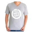 thumbnail image 1 of Awkward Styles Men's Tennis Dad Graphic V-neck T-shirt Tops Vintage Tennis Player Sport Dad Father`s Day Gift, 1 of 4