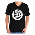 thumbnail image 1 of Awkward Styles Men's Tennis Dad Graphic V-neck T-shirt Tops Vintage Tennis Player Sport Dad Father`s Day Gift, 1 of 4