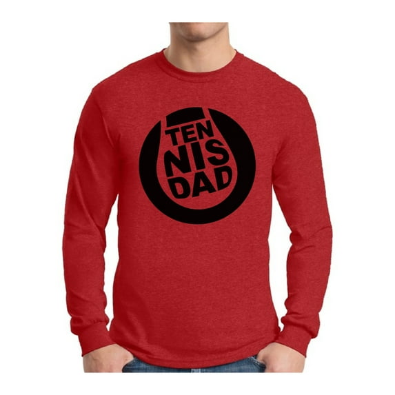 Awkward Styles Men's Tennis Dad Sport Father`s Graphic Long Sleeve T-shirt Tops Tennis Lover Gift Father's Day