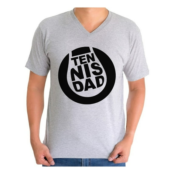 Awkward Styles Men's Tennis Dad Sport Father`s Graphic V-neck T-shirt Tops Tennis Lover Gift Father's Day