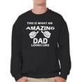thumbnail image 1 of Awkward Styles Men's This is What An Amazing Dad Looks Like Graphic Sweatshirt Tops Cool Gift for Dad, 1 of 4