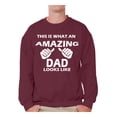 thumbnail image 1 of Awkward Styles Men's This is What An Amazing Dad Looks Like Graphic Sweatshirt Tops Cool Gift for Dad, 1 of 4