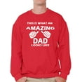 thumbnail image 1 of Awkward Styles Men's This is What An Amazing Dad Looks Like Graphic Sweatshirt Tops Cool Gift for Dad, 1 of 4