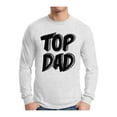 thumbnail image 1 of Awkward Styles Men's Top Dad Graphic Long Sleeve T-shirt Tops Best Dad Ever Father`s Day Gift, 1 of 4