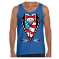 thumbnail image 1 of Awkward Styles Men's Tuxedo American Flag Graphic Tank Tops USA Patriotic, 1 of 4