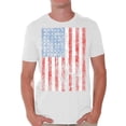 thumbnail image 1 of Awkward Styles Shirts for Men Graphic T-shirt USA Flag Distressed Tops 4th of July Men's T-shirt Independence Day Gifts, 1 of 4
