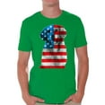 thumbnail image 1 of Awkward Styles Men's USA Flag Golden Retriever Graphic T-shirt Tops Independence Day Gift, 1 of 4