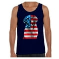 thumbnail image 1 of Awkward Styles Men's USA Flag Golden Retriever Graphic Tank Tops Independence Day Gift, 1 of 4
