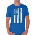 thumbnail image 1 of Awkward Styles Men's USA Flag Patriotic Graphic T-shirt Tops White Independence Day 4th of July, 1 of 4