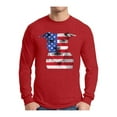 thumbnail image 1 of Awkward Styles Men's USA Flag Pitbull Graphic Long Sleeve T-shirt Tops American Flag Pitbull Patriotic 4th of July, 1 of 4