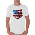 thumbnail image 1 of Awkward Styles Men's USA Flag Tiger Patriotic Graphic T-shirt Tops Independence Day Gift 4th of July, 1 of 4