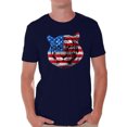 thumbnail image 1 of Awkward Styles Men's USA Flag Tiger Patriotic Graphic T-shirt Tops Independence Day Gift 4th of July, 1 of 4