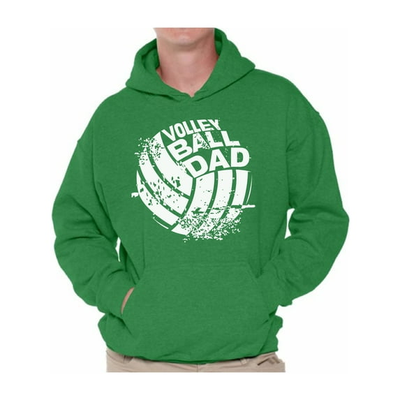 Awkward Styles Men's Volleyball Dad Graphic Hoodie Tops Vintage Father`s Day Gift for Sport Dad