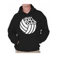 thumbnail image 1 of Awkward Styles Men's Volleyball Dad Graphic Hoodie Tops White Volleyball Lover Gift Father's Day, 1 of 4