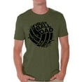 thumbnail image 1 of Awkward Styles Men's Volleyball Dad Graphic T-shirt Tops Black Team Sport Volleyball Father's Day Gift, 1 of 4