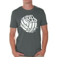 thumbnail image 1 of Awkward Styles Men's Volleyball Dad Graphic T-shirt Tops Vintage Father`s Day Gift for Sport Dad, 1 of 4