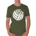 thumbnail image 1 of Awkward Styles Men's Volleyball Dad Graphic T-shirt Tops White Volleyball Lover Gift Father's Day, 1 of 4