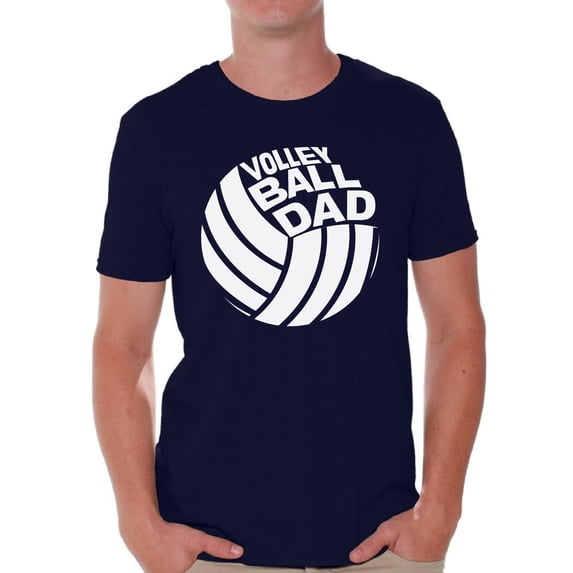 Awkward Styles Men's Volleyball Dad Graphic T-shirt Tops White Volleyball Lover Gift Father's Day