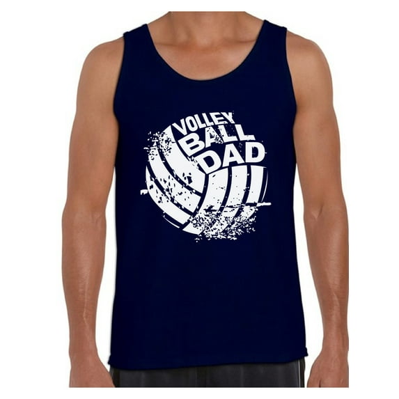 Awkward Styles Men's Volleyball Dad Graphic Tank Tops Vintage Father`s Day Gift for Sport Dad
