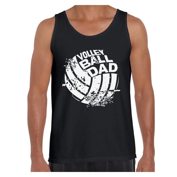 Awkward Styles Men's Volleyball Dad Graphic Tank Tops Vintage Father`s Day Gift for Sport Dad