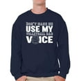 thumbnail image 1 of Awkward Styles Men's Volleyball Dad Voice Sporty Father`s Graphic Sweatshirt Tops Gift for Dad, 1 of 4