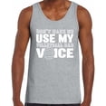 thumbnail image 1 of Awkward Styles Men's Volleyball Dad Voice Sporty Father`s Graphic Tank Tops Gift for Dad, 1 of 4