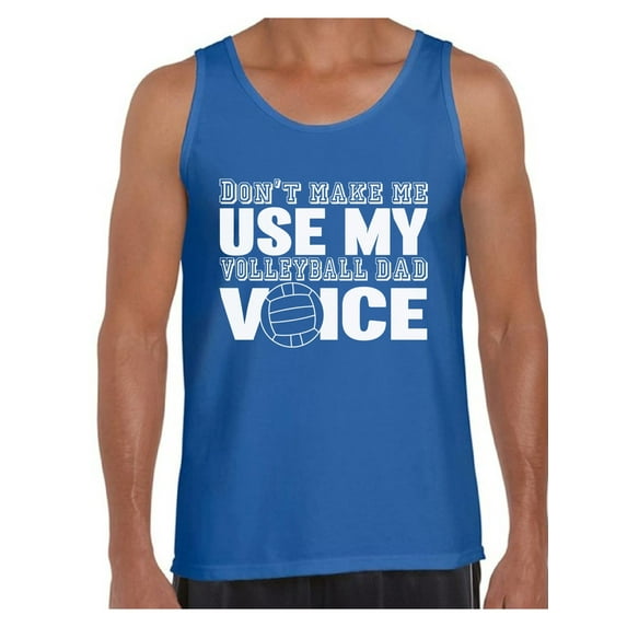 Awkward Styles Men's Volleyball Dad Voice Sporty Father`s Graphic Tank Tops Gift for Dad