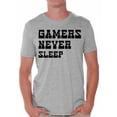 thumbnail image 1 of Awkward Styles Mens Graphic Shirts Men's Graphic T-shirts Men's Graphic Tees for Sarcastic Funny Geek Humor Gamers Never Sleep Shirt Mens Novelty Shirts, 1 of 4
