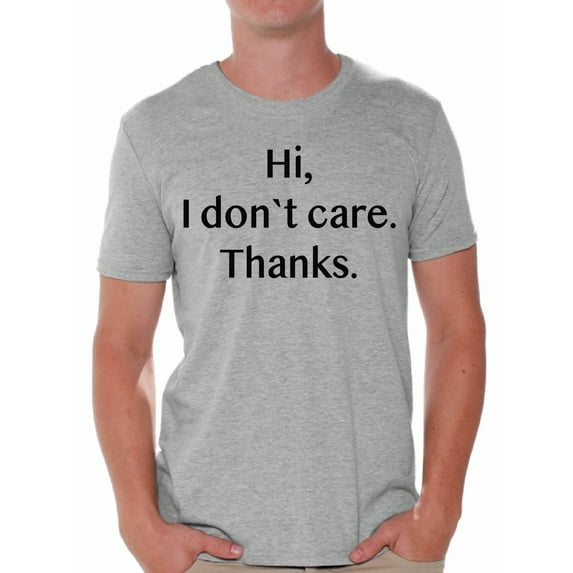 Awkward Styles Mens Graphic Shirts Men's Graphic T-shirts Men's Graphic Tees for Sarcastic Quotes Funny Humor I Don't Care Shirt Mens Novelty Shirts