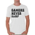 thumbnail image 1 of Awkward Styles Mens Graphic Shirts Men's Graphic T-shirts Men's Graphic Tees for Sarcastic Funny Geek Humor Gamers Never Sleep Shirt Mens Novelty Shirts, 1 of 4