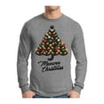 thumbnail image 1 of Awkward Styles Meowee Christmas Sweater Xmas Long Sleeve T-Shirt for Men Cat Tree, 1 of 4