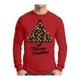 thumbnail image 1 of Awkward Styles Meowee Christmas Sweater Xmas Long Sleeve T-Shirt for Men Cat Tree, 1 of 4