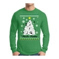 thumbnail image 1 of Awkward Styles Meowee Christmas Sweater Xmas Long Sleeve T-Shirt for Men, 1 of 4