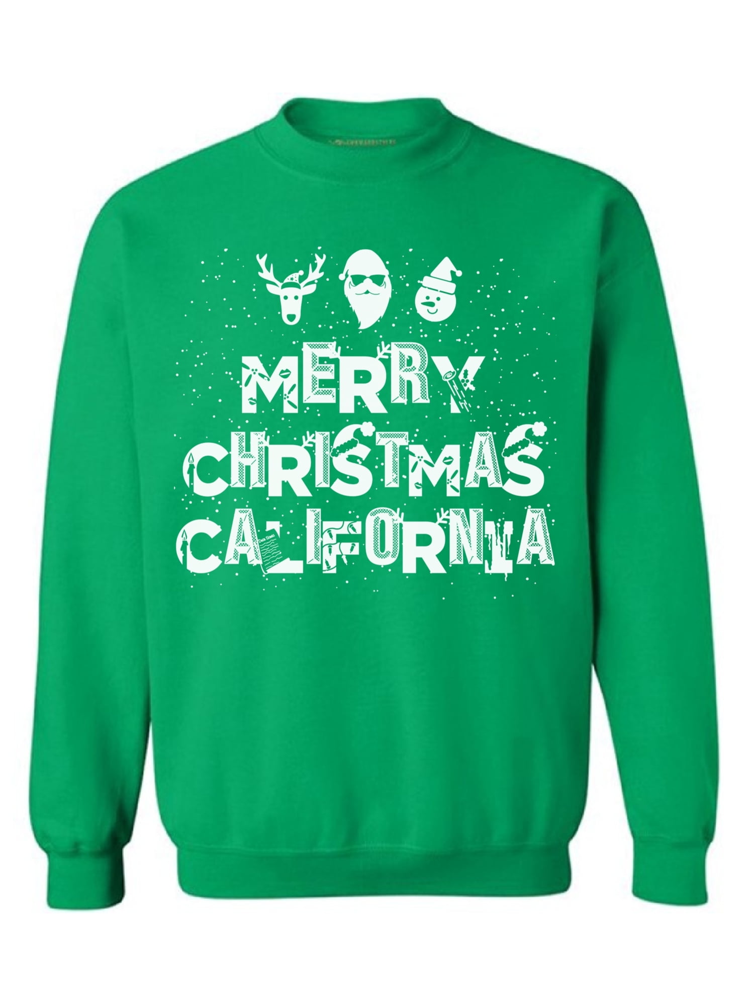 Awkward Styles Merry Christmas California Sweatshirt California Christmas Holiday Sweatshirt California Christmas Sweater Merry Christmas Sweatshirt