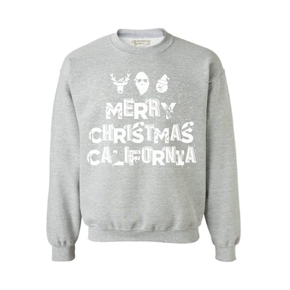 Awkward Styles Merry Christmas California Sweatshirt California Christmas Holiday Sweatshirt California Christmas Sweater Merry Christmas Sweatshirt for Men and for Women Xmas Gifts Cali Love Sweater