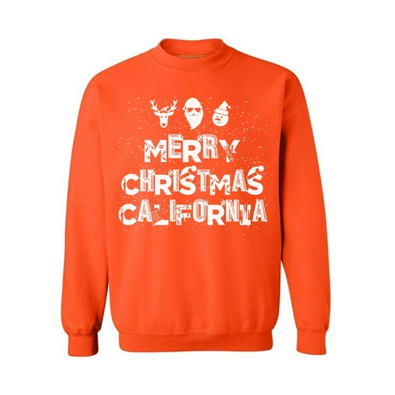 Awkward Styles Merry Christmas California Sweatshirt California Christmas Holiday Sweatshirt California Christmas Sweater Merry Christmas Sweatshirt for Men and for Women Xmas Gifts Cali Love Sweater