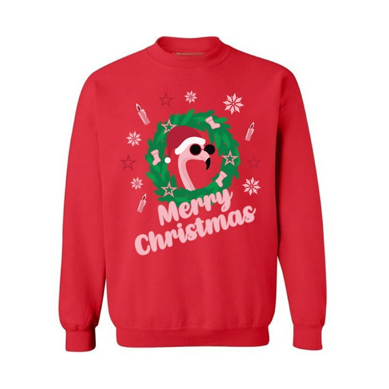Walmart flamingo christmas clearance sweater