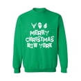 thumbnail image 1 of Awkward Styles Merry Christmas New York Sweatshirt Christmas Holiday Sweatshirt New York Christmas Sweater Merry Christmas Sweatshirt for Men and for Women Xmas Gifts New York Love Sweater for Xmas, 1 of 5