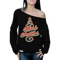 thumbnail image 1 of Awkward Styles Merry Christmas Off the Shoulder Sweatshirt Sweater Christmas Tree Holiday Sweatshirt Christmas Off the Shoulder Top Slouchy Oversized Women's Christmas Sweatshirts, 1 of 4