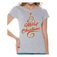 thumbnail image 1 of Awkward Styles Merry Christmas T Shirt Christmas Shirts for Women Christmas Tree Holiday Shirt Merry Christmas Women's Holiday Top Xmas Gifts Christmas Party Women's Shirt, 1 of 4