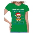 thumbnail image 1 of Awkward Styles Merry Kitty-Mas Tshirt Funny Christmas Shirts for Women Kittymas Christmas T Shirt Xmas Kitten Gifts for Cat Lovers Christmas Cat Shirt Xmas Party Outfit Cat Gifts for Christmas, 1 of 4