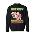 thumbnail image 1 of Awkward Styles Merry Pigmas Sweatshirt Piggy Christmas Sweater Funny Christmas Sweaters for Animal Lovers Cartoon Pig Christmas Sweater Cute Christmas Gifts Holiday Sweater Holiday Pig Crewneck, 1 of 5