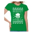 thumbnail image 1 of Awkward Styles Merry Pitmas Tshirt Merry Pitmas Christmas Shirts for Women Funny Santa Pitbull Shirt Women's Holiday Top Merry Christmas T-shirt Dog Lovers Xmas Gifts Christmas Party Outfit, 1 of 4