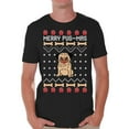 thumbnail image 1 of Awkward Styles Merry Pug-Mas Tshirt for Men Christmas Pug T Shirt Funny Christmas Shirts for Men Merry Pugmas Christmas T Shirt Xmas Gifts for Dog Lovers Xmas Pugmas T-Shirt Xmas Party Outfit, 1 of 4