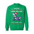thumbnail image 1 of Awkward Styles Merry Rex-Mas Sweatshirt Christmas Dinosaur Sweater Women's Christmas Sweater Funny Dinosaur Xmas Sweatshirt for Men Merry Rexmas Xmas Outfit Christmas Party Gifts for Him and Her, 1 of 5