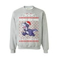 thumbnail image 1 of Awkward Styles Merry Rex-Mas Sweatshirt Christmas Dinosaur Sweater Women's Christmas Sweater Funny Dinosaur Xmas Sweatshirt for Men Merry Rexmas Xmas Outfit Christmas Party Gifts for Him and Her, 1 of 5
