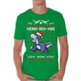 thumbnail image 1 of Awkward Styles Merry Rex-Mas Tshirt for Men Rexmas Men's Shirt Funny Christmas Shirts Christmas Dinosaur T-Shirt Dinosaur Christmas T Shirt Men's Dinosaur Tshirt for Christmas Xmas Party Gifts, 1 of 5