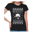 thumbnail image 1 of Awkward Styles Merry Shibamas Tshirt Merry Shibamas Christmas Shirts for Women Funny Santa Shiba Inu Shirt Women's Holiday Top Merry Christmas T-shirt Dog Lovers Xmas Gifts Christmas Party Outfit, 1 of 4
