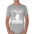 thumbnail image 1 of Awkward Styles Merry Winemas Christmas Shirt Merry Winemas Men's Holiday Tee for Christmas Wine Christmas T-shirt Merry Christmas Shirt Wine Xmas Party Outfit Men's Holiday Top for Christmas, 1 of 4